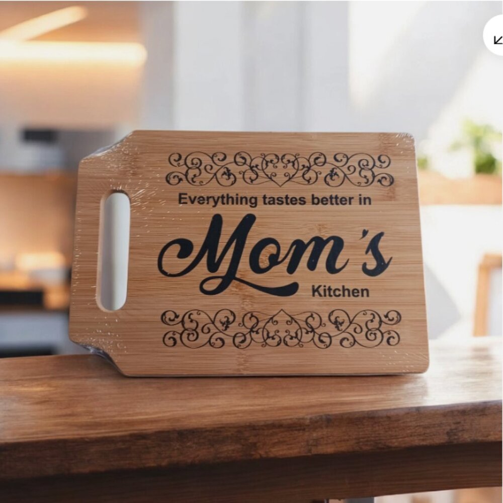 Mom's Gifts Everything Taste better in Mom's Kitchen Cutting Board Wall Decor